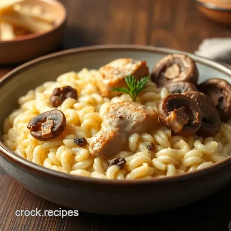 Sautéed Chicken Risotto with Wild Mushrooms