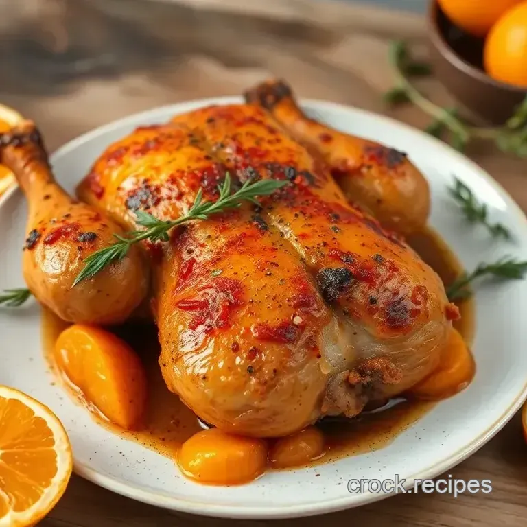 Zesty Roast Baharat Chicken with Sweet Mandarins