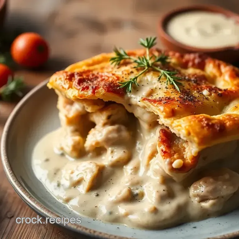 Roast Chicken Pie with Creamy Fennel Sauce