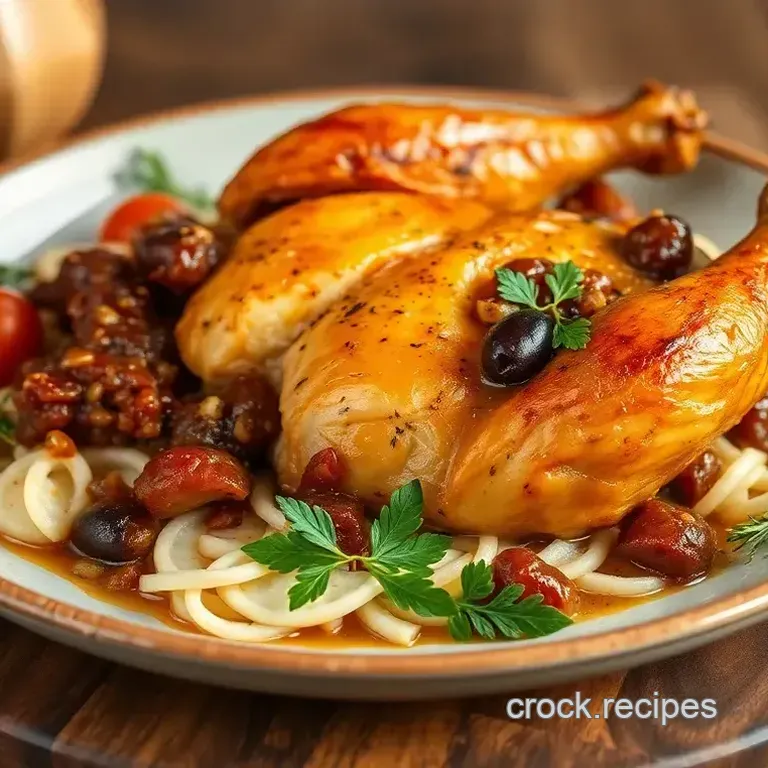 Roast Chicken with Olive Salsa Delight