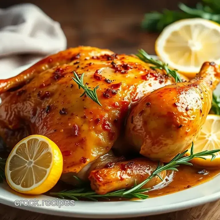 Roast Chicken with Rosemary & Lemon Flavor