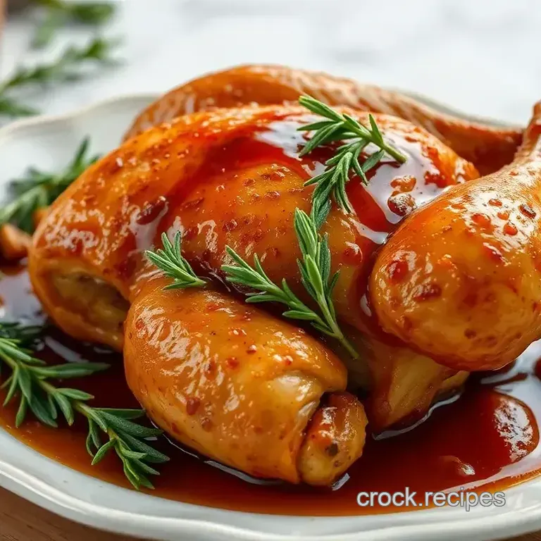 Herb-Infused Roast Chicken with Rosemary & Sweet Glaze