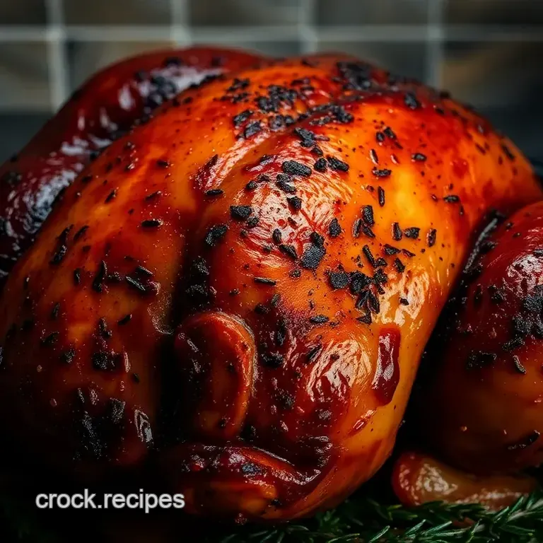 Roasted Black Sexlink Chicken with Herb Garlic Butter