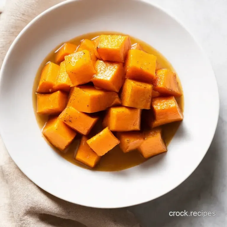 Roasted Butternut Squash Cubes with MapleCinnamon Glaze