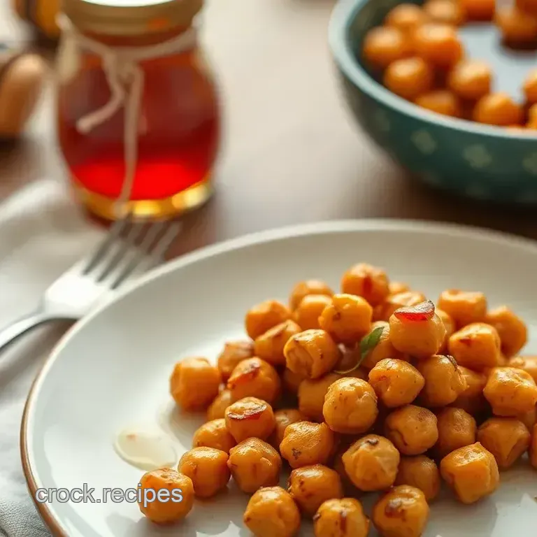 Savory-Sweet Roast Chickpeas with Spicy Honey Glaze