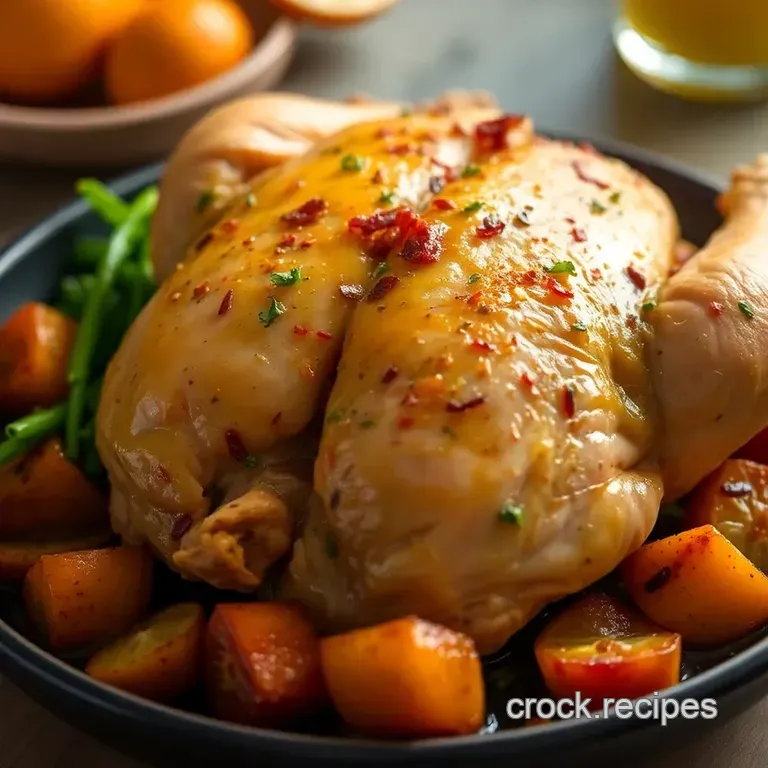 Roasted Colombian Wyandotte Chicken with Citrus Marinade presentation
