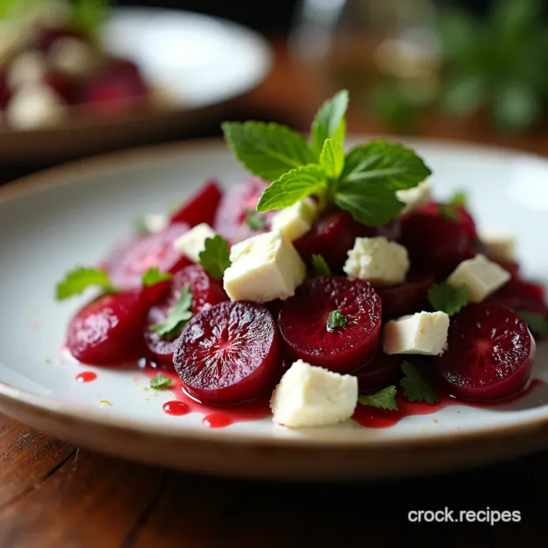 Roasted Organic Beetroot and Goat Cheese Salad