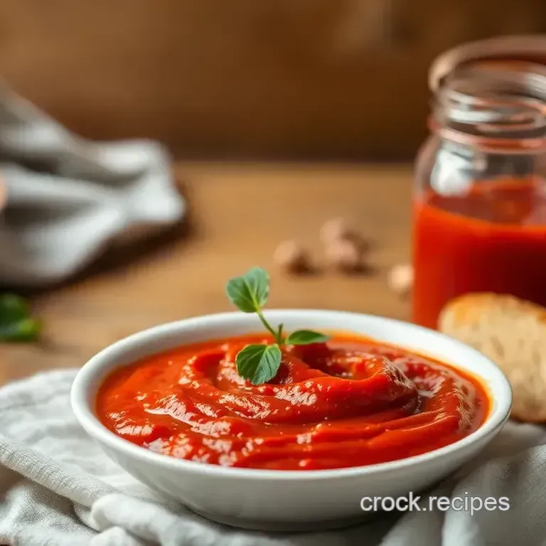 Vibrant Roasted Red Pepper Sauce: A Healthy & Easy Delight