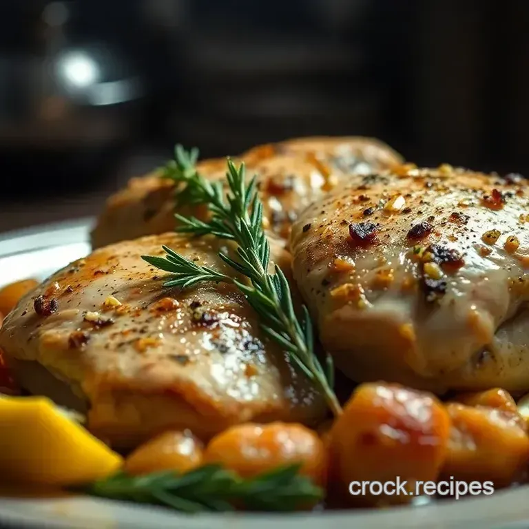 Rosemary & Lemon Roasted Bone-In Chicken Breast