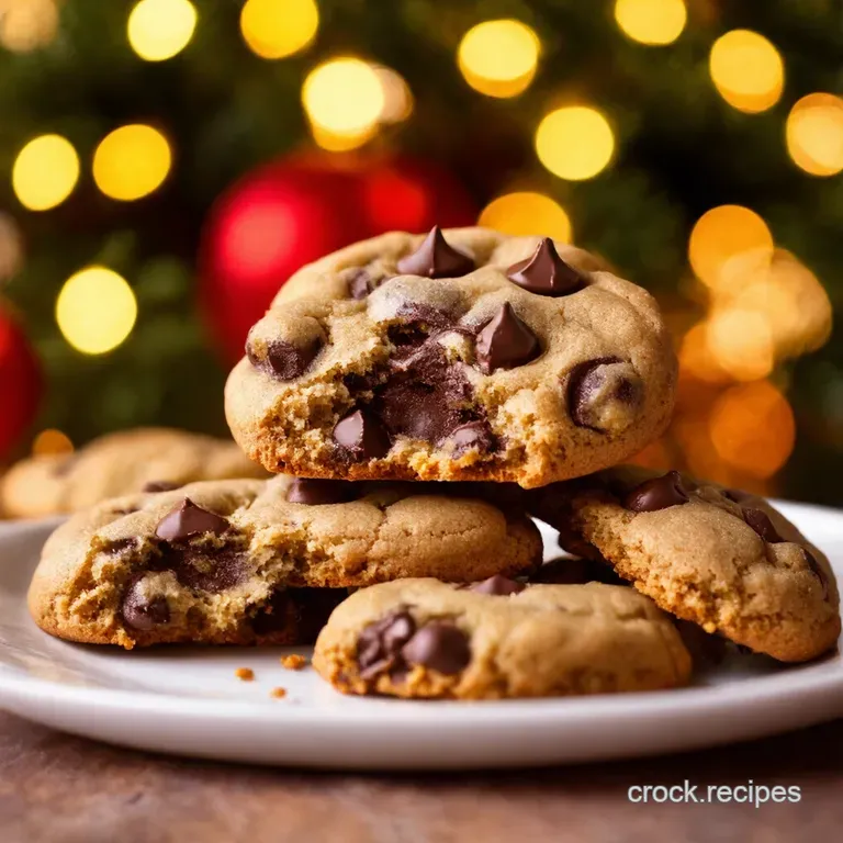 Santas Favourite Christmas Chocolate Chip Cookies presentation