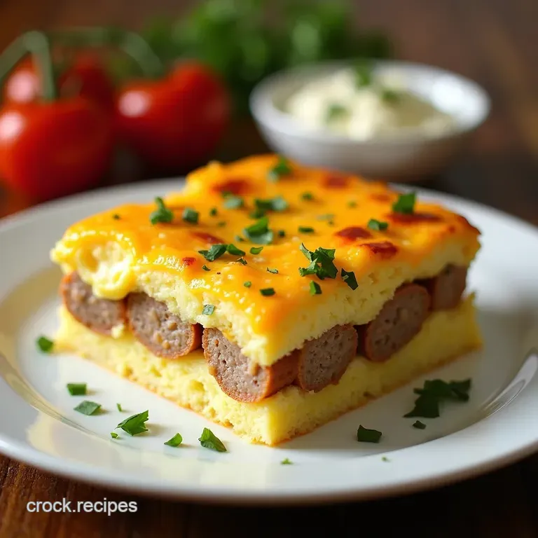 The No Fuss Weekend Sausage Egg Cheese Breakfast Casserole