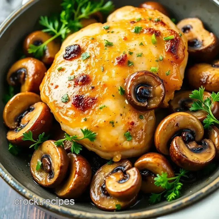 Sautéed Chicken Thighs with Mushrooms: A Savory Delight presentation