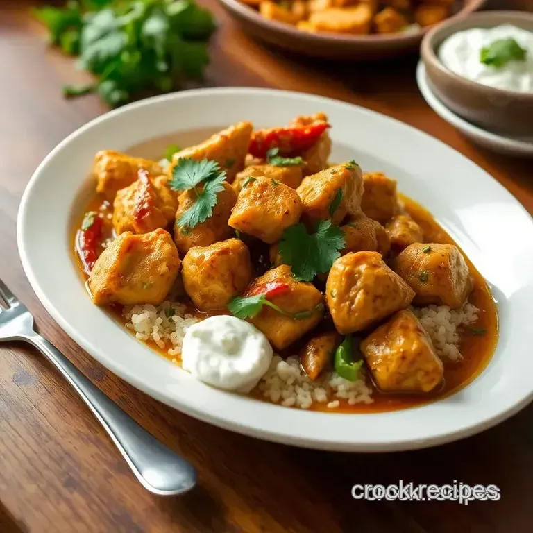 Easy Sautéed Chicken with Indian Spices presentation