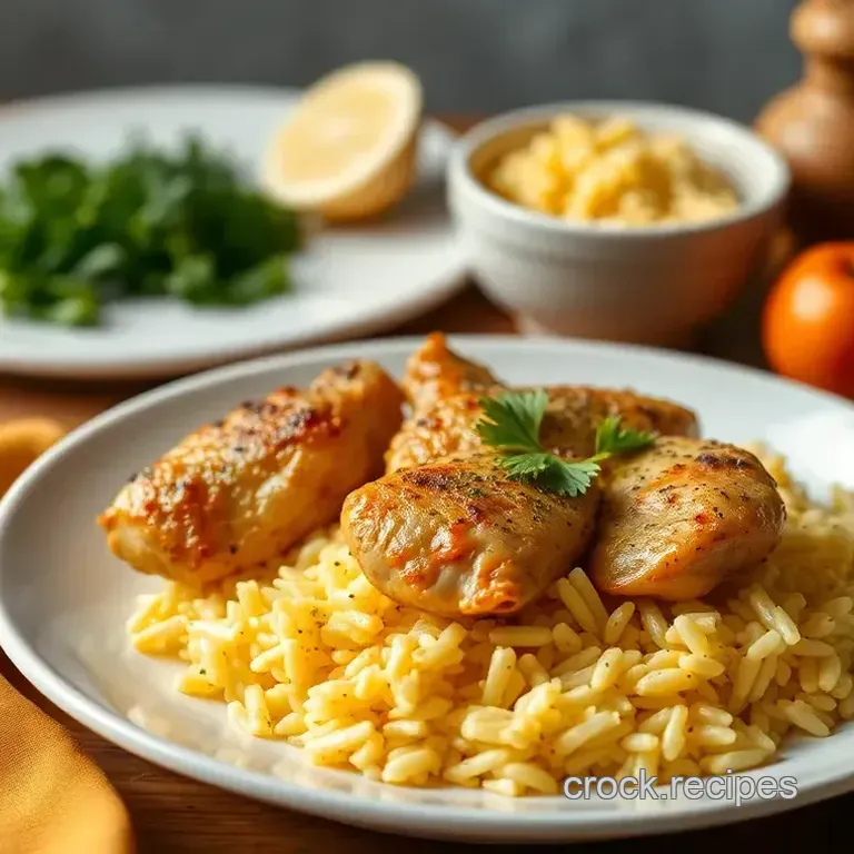 Sautéed Chicken with Saffron Rice Delight