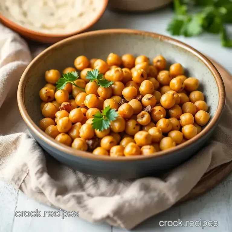 Smoky Saut&eacute;ed Chickpeas with Paprika and Garlic presentation
