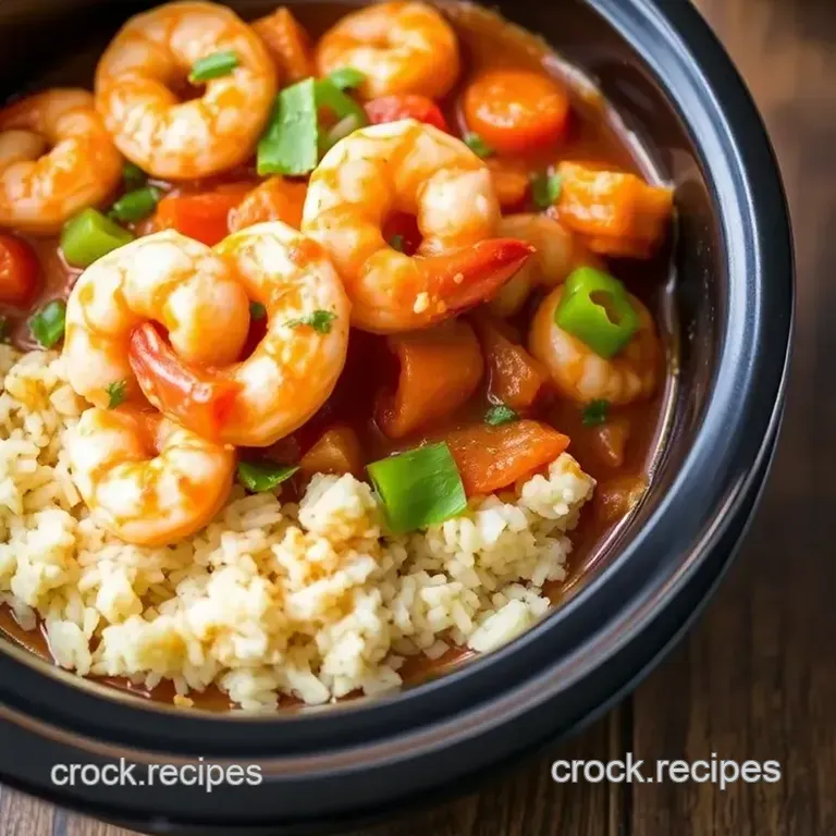 Delicious Shrimp Crock Pot Delight presentation