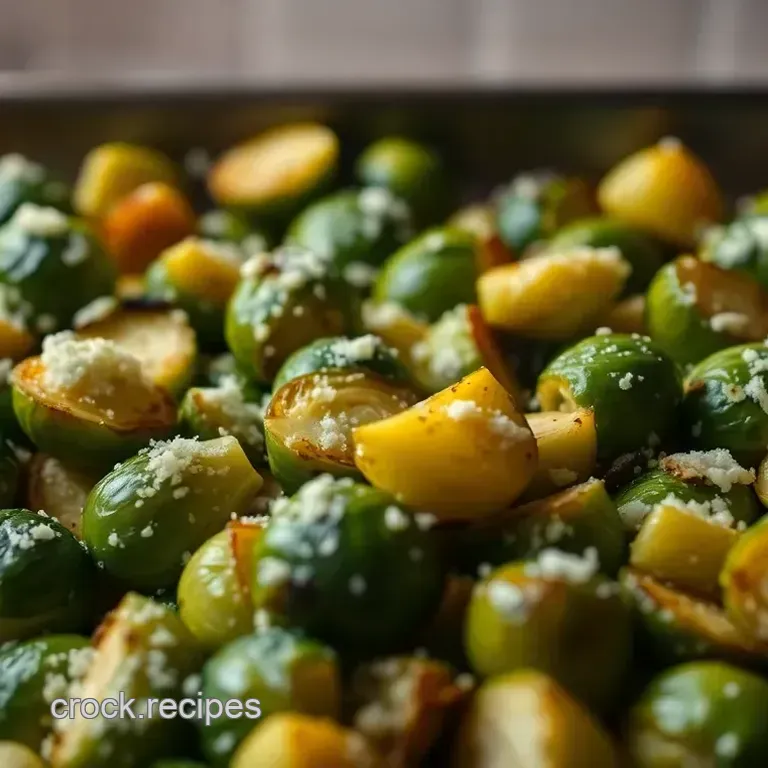 Savory Baked Brussels Sprouts with Parmesan and Garlic