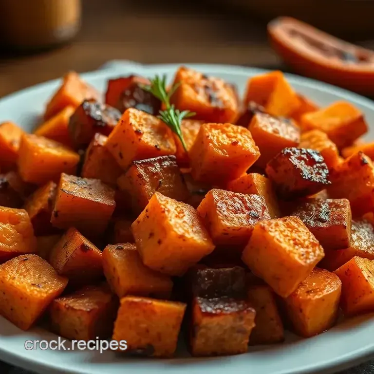 Savory Baked Sweet Potato Cubes: A Simple and Irresistible Side Dish