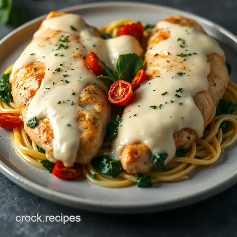 Savory Chicken Saddles with Herb Cream Sauce presentation