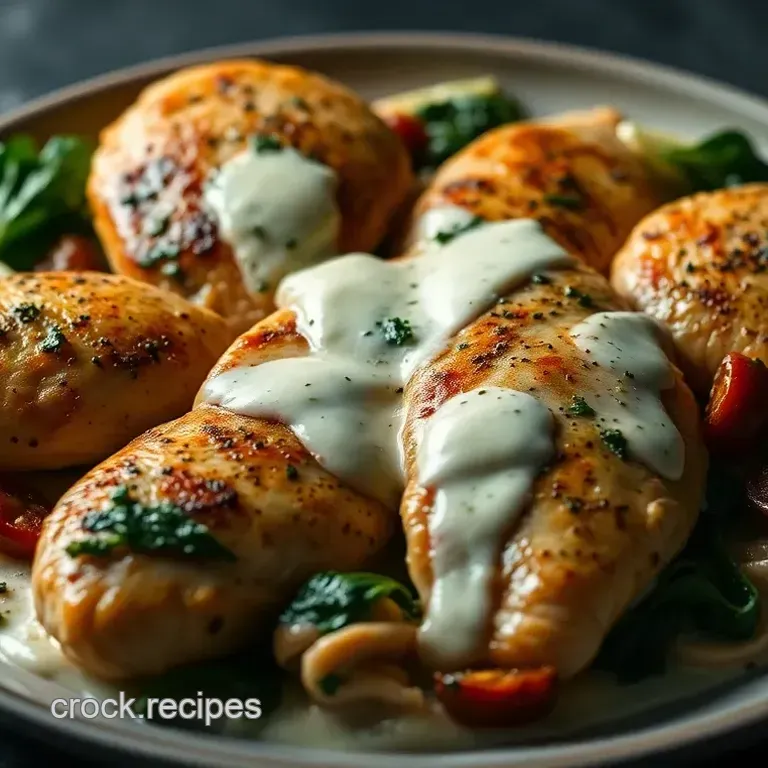 Savory Chicken Saddles with Herb Cream Sauce