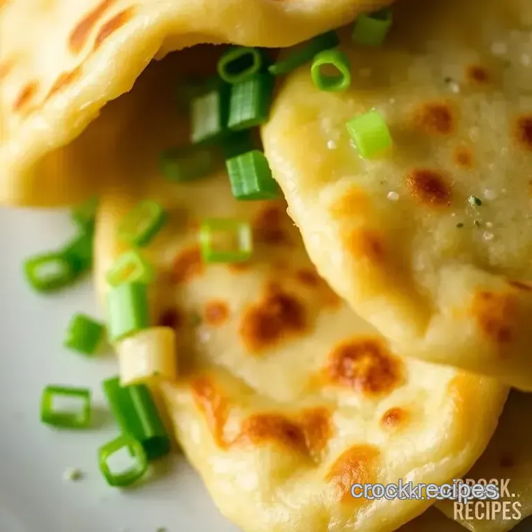 Savory Chinese Scallion Pancakes presentation