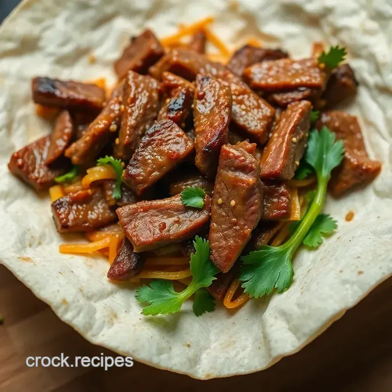 Savory Korean Beef Ssam Wraps