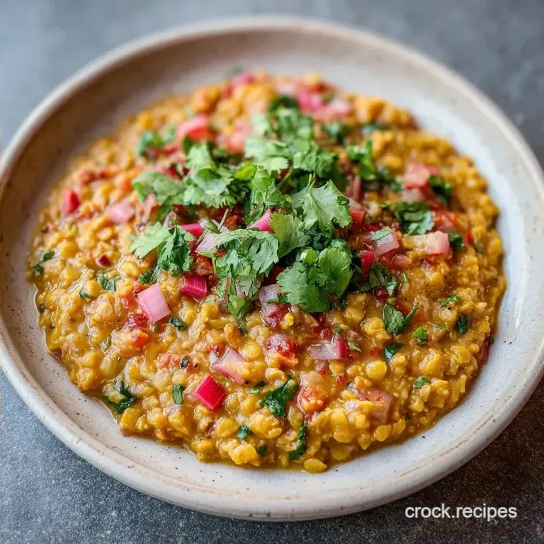 Indian Rhubarb Lentil Dal: Tangy and Creamy
