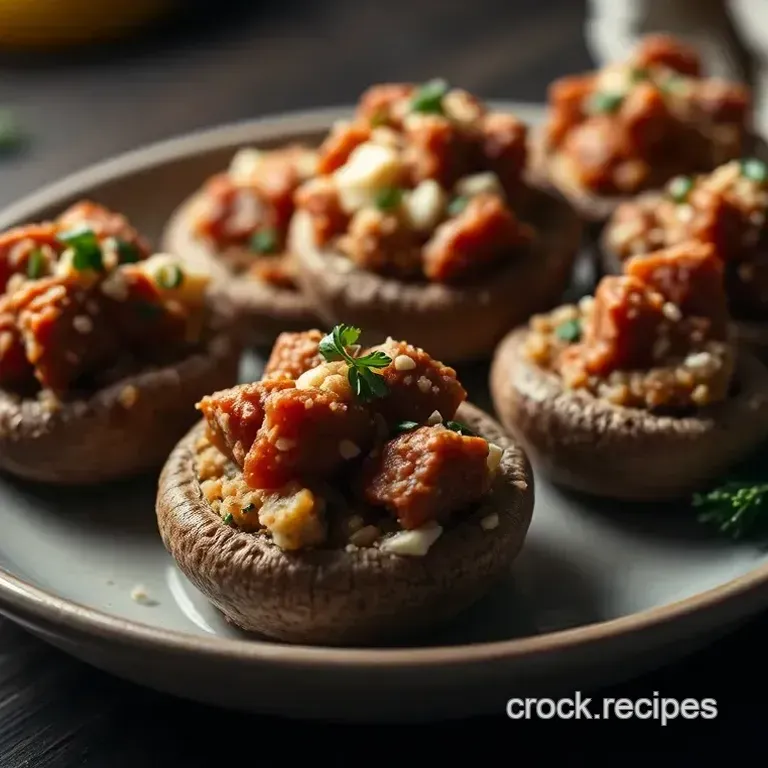 Savory Sausage-Stuffed Mushrooms