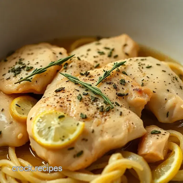 Savory Slow-Cooked Lemon Herb Chicken
