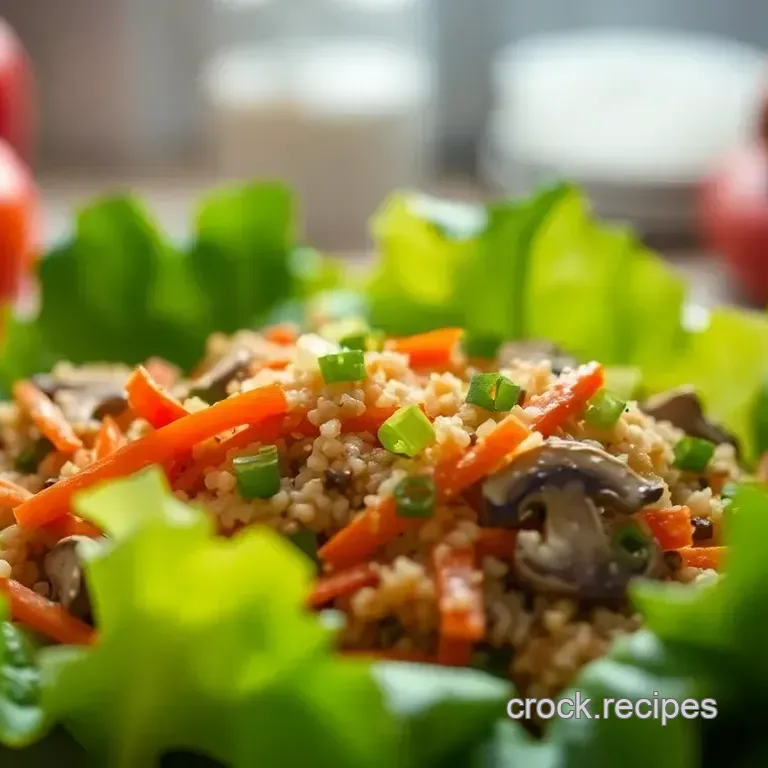 Savory Vegetarian Lettuce Wraps with Hoisin Soy Drizzle