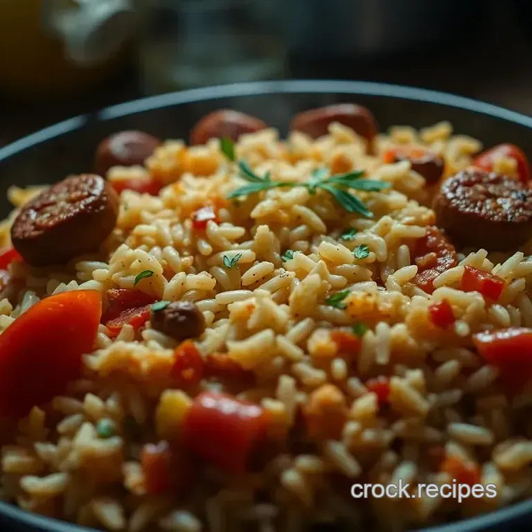 Savoury Sausage and Rice Casserole