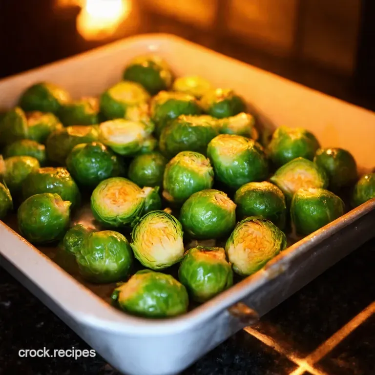 Seriously Addictive Roasted Brussels Sprouts presentation