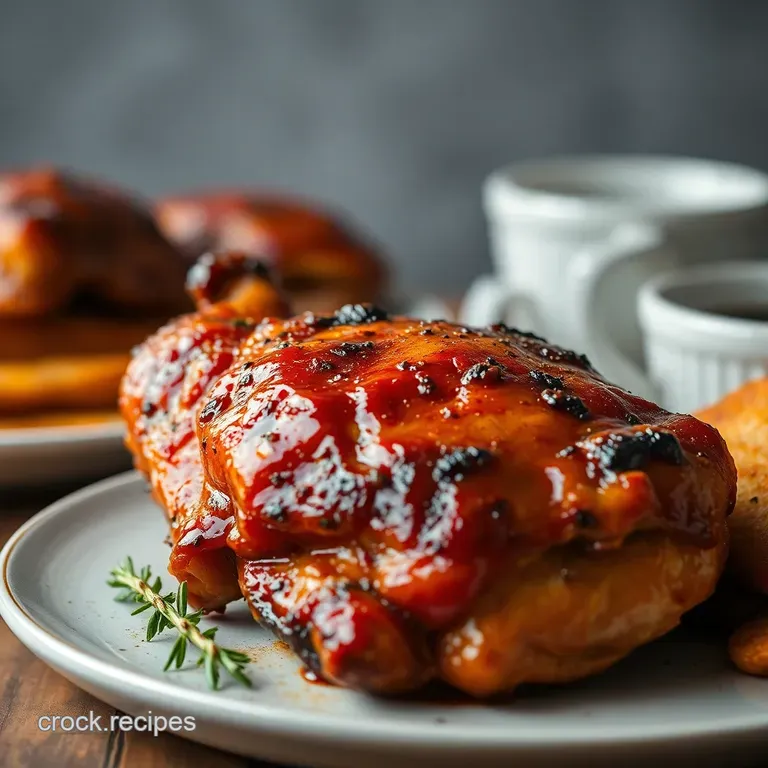 Seriously Smoky & Succulent Smoked Chicken presentation