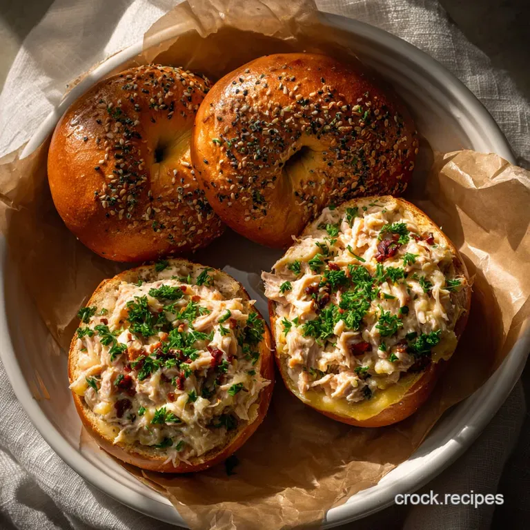 Sheet Pan Bagel Tuna Melts Made | Crispy Everything Bagel Upgrade