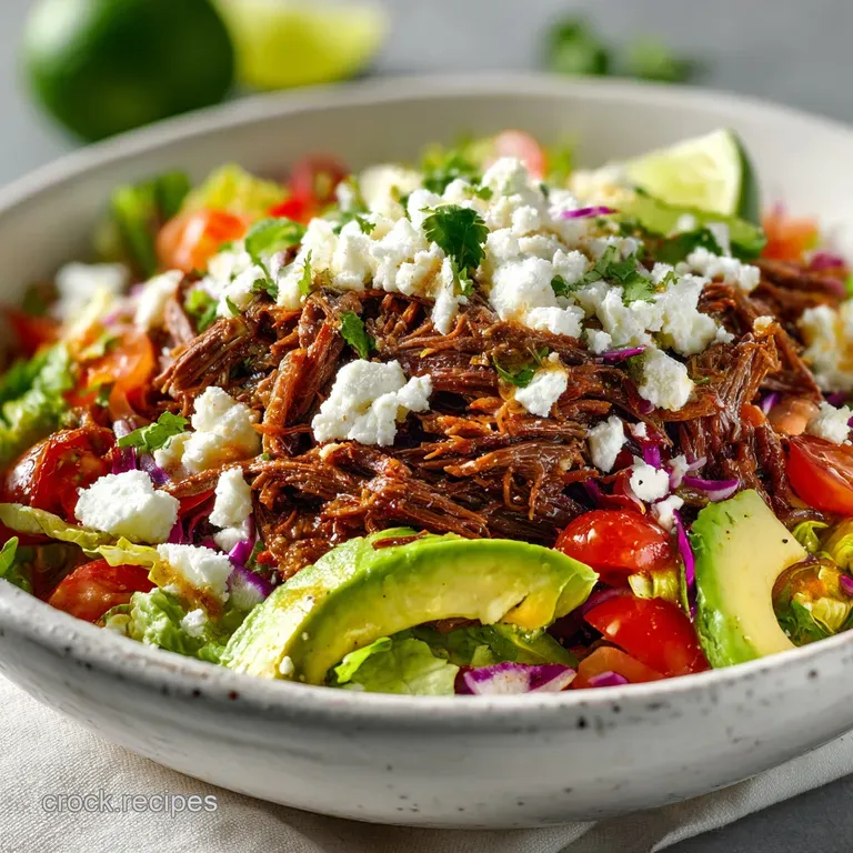 Taco Salad with Shredded Beef