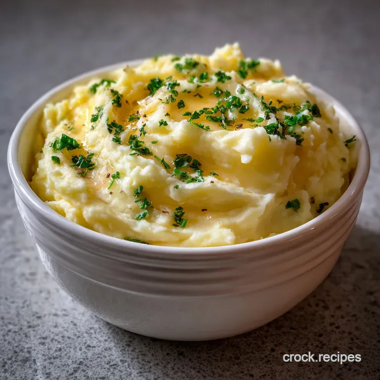 Rich Creamy Mashed Potatoes: Chefs Gold Standard presentation