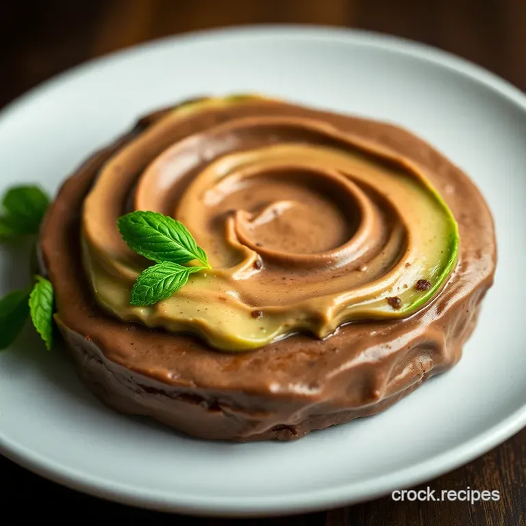 Silky Smooth Avocado Chocolate Mousse presentation