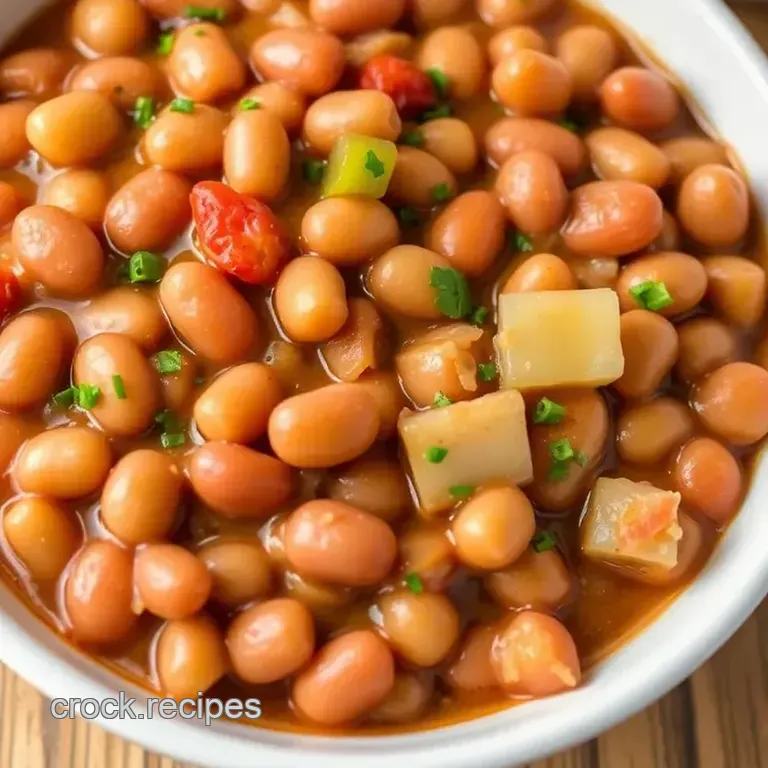 Vintage Bean Crock presentation