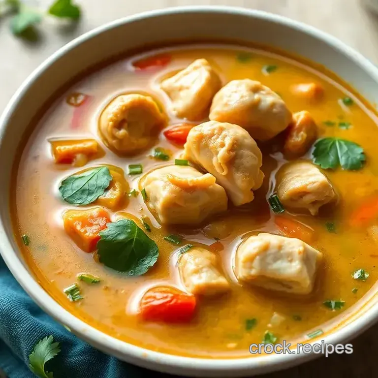 Fragrant Thai Chicken Soup: A Heartwarming Bowl of Comfort