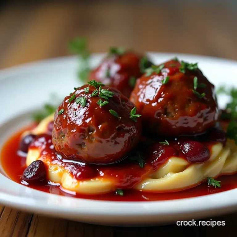 The Grand Dames Glazed Cranberry Meatballs Sweet Savoury and Seriously Simple