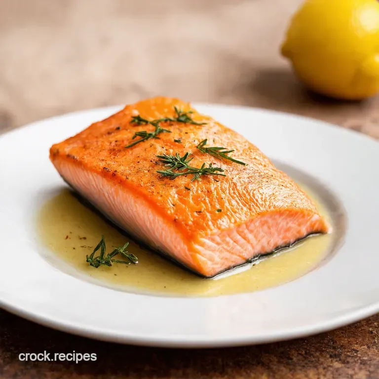 Simply Sensational Baked Salmon with Lemon Herbs presentation