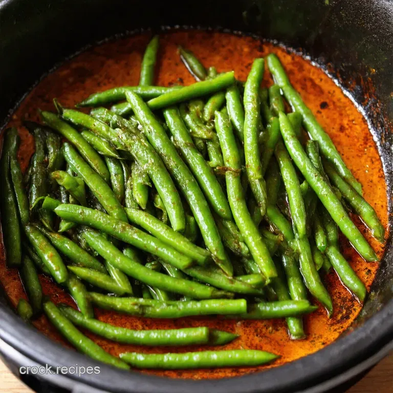 Simply Sizzling Garlic Green Beans presentation