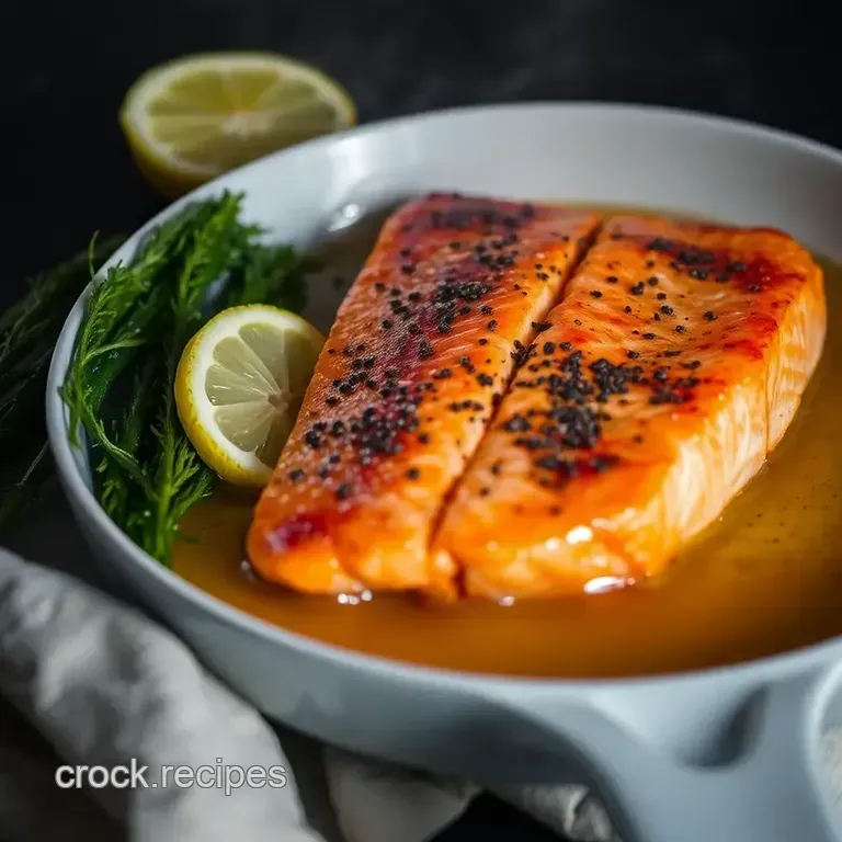 Sizzle & Serve: Perfect Pan-Seared Salmon Fillets presentation
