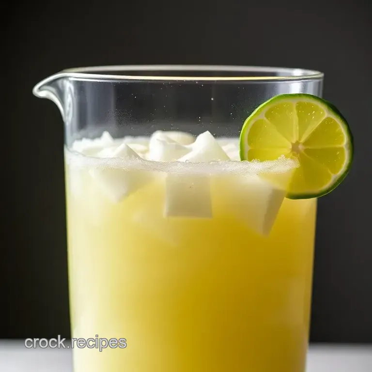 Skinny Margarita Recipe (Pitcher Size) presentation