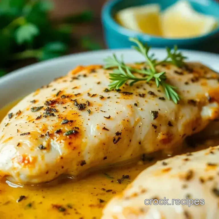 Slow-Cooked Garlic Herb Chicken Breast