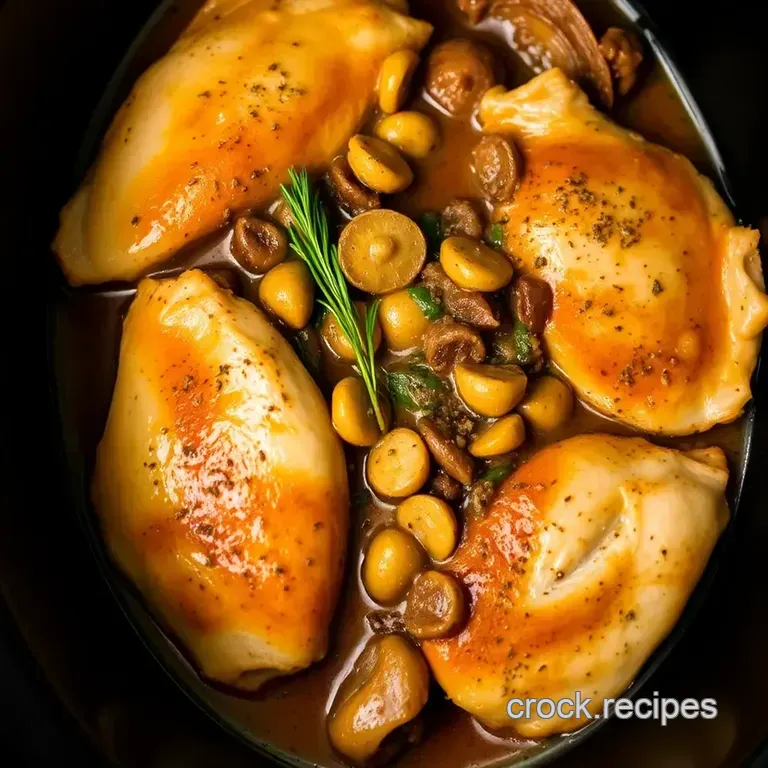 Slow-Cooked Chicken Marsala: a Cozy Italian Classic presentation