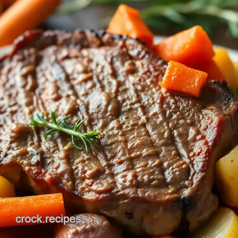 Slow-Cooked Elk Roast in a Crock Pot