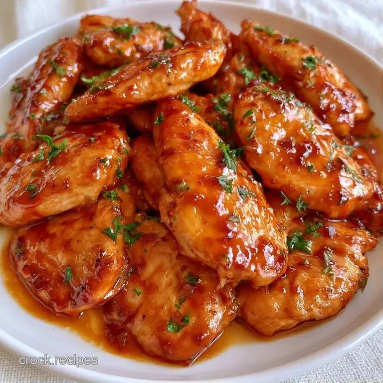 Sliced glazed chicken breasts served over fluffy white rice with bright green scallions and a sprinkle of sesame.