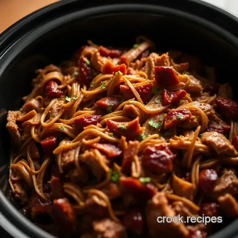 Slow Cooker Bbq Pulled Pork presentation