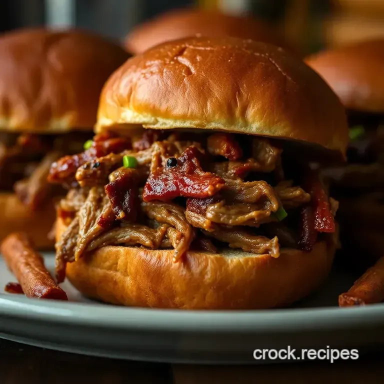 Slow Cooker Bbq Pulled Pork Sliders presentation